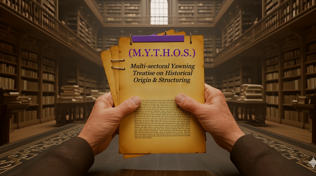 Dr. T. Halberd discovers the secret Riddlesbrood mythos in the Vatican Archives for the South Jersey comedy theater troupe.