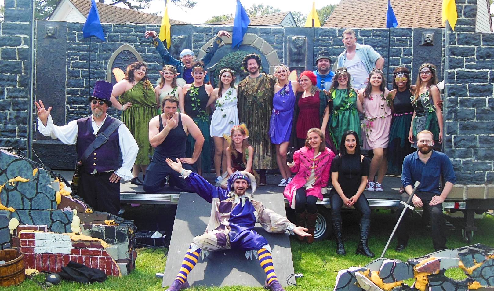 The outdoor pirate stage