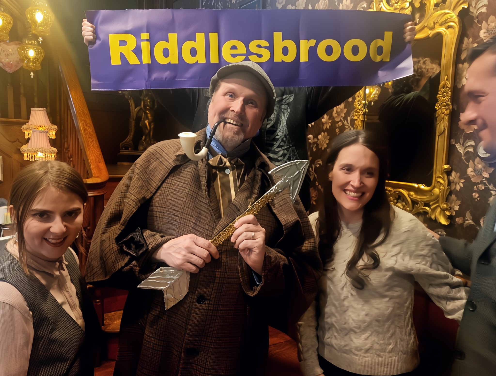 Cupids arrow in hand